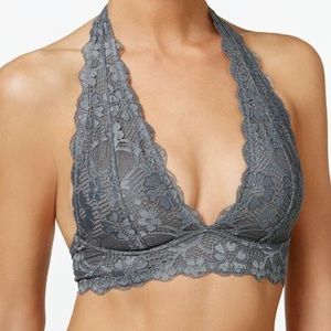 Free People Dark Gray Halter Bralette